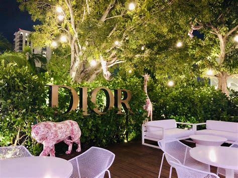 dior's rooftop cafe.